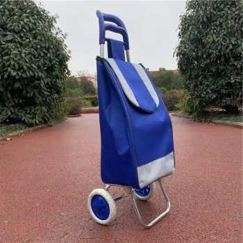 Gambar produk SAKU Troli Belanja Lipat Gocery Cart Luggage Handcraft 35x28x97cm - SK-50