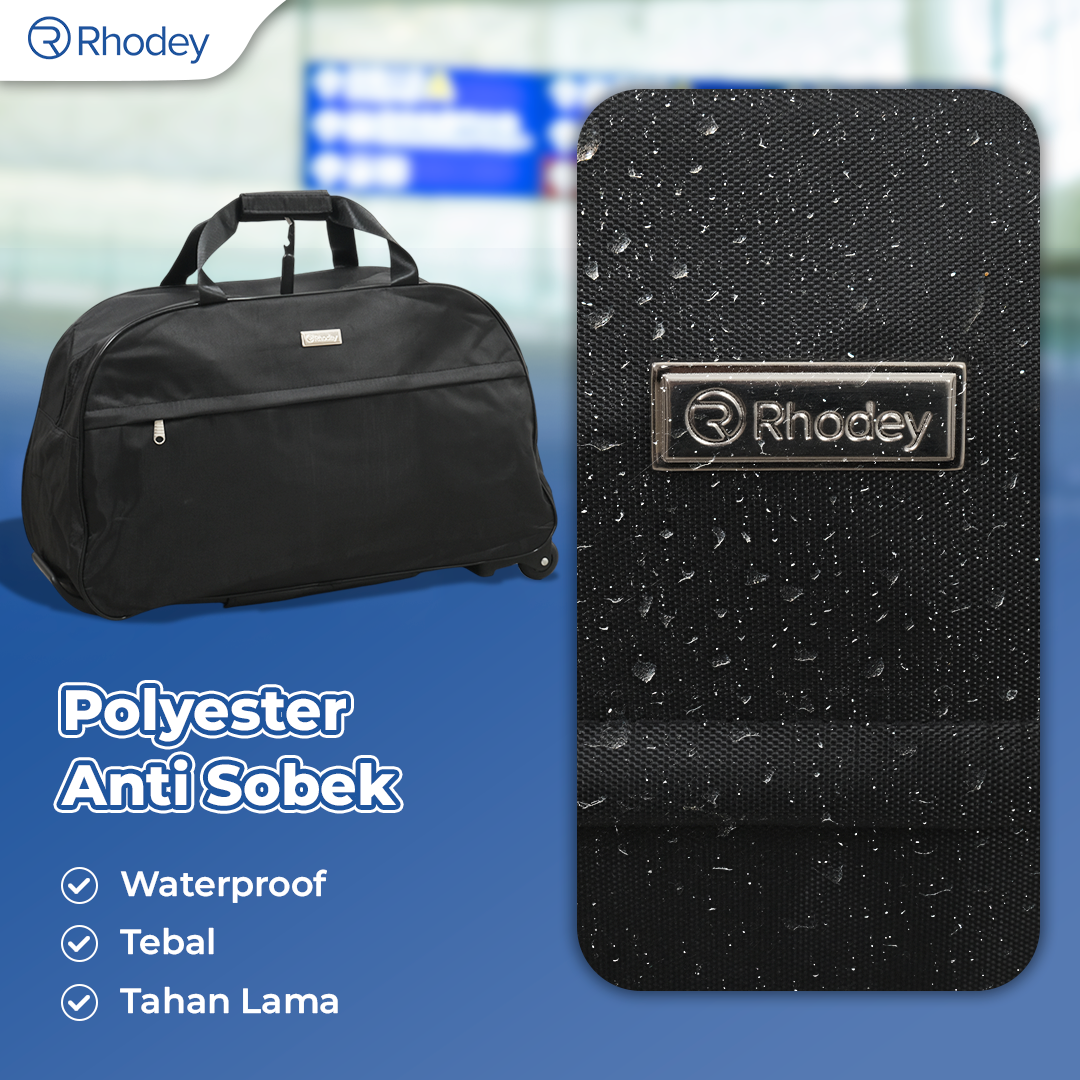 Rhodey Tas Koper Duffle Travel Bag with Trolley Size L Gambar produk Rhodey Tas Koper Duffle Travel Bag with Trolley Size L