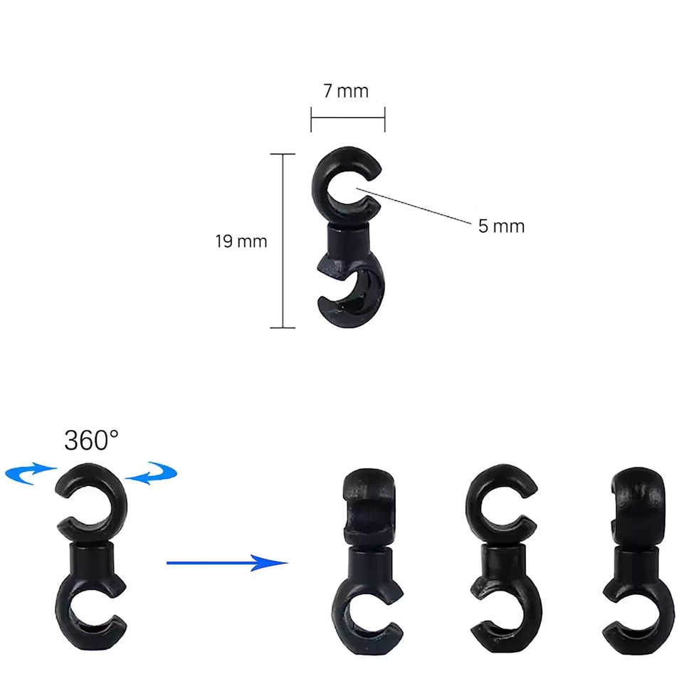 Empire Klip Kabel Rem Sepeda Cable Management S Rotating Clip 10 PCS - M003 Gambar produk Empire Klip Kabel Rem Sepeda Cable Management S Rotating Clip 10 PCS - M003