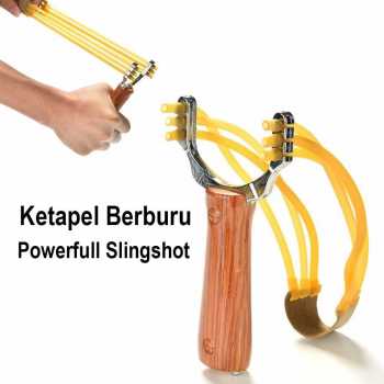 Gambar produk Jingpindangong Ketapel Berburu Slingshot Aluminium Alloy - OD-014