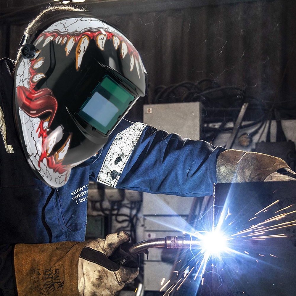 TaffGUARD Helm Las Otomatis Auto Darkening Welding Helmet - HW-012 Gambar produk TaffGUARD Helm Las Otomatis Auto Darkening Welding Helmet - HW-012