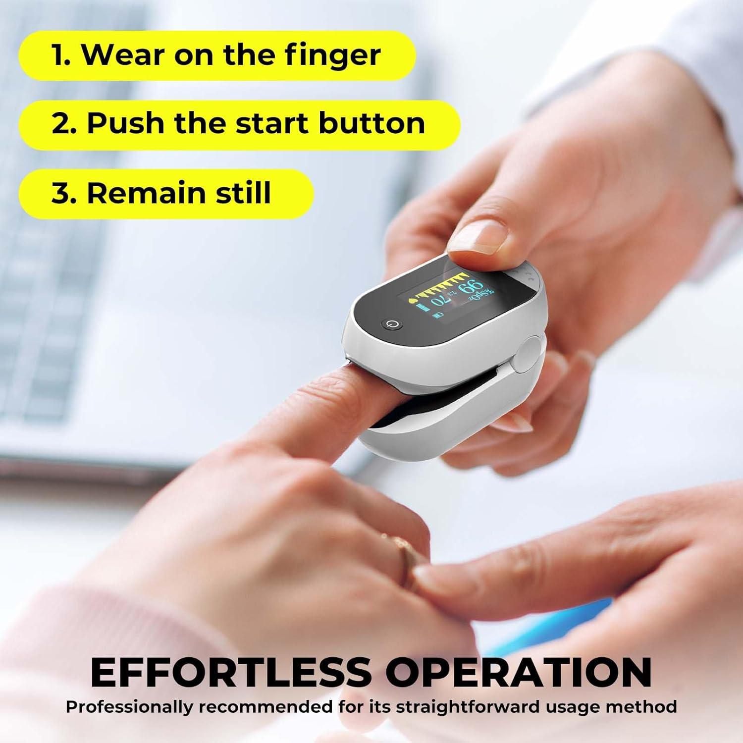 TaffOmicron Fingertip Pulse Oximeter Alat Ukur Saturasi Oksigen Darah - C101B1 Gambar produk TaffOmicron Fingertip Pulse Oximeter Alat Ukur Saturasi Oksigen Darah - C101B1