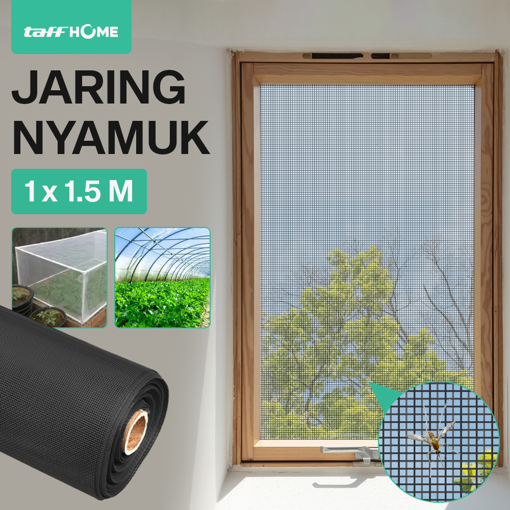 TaffHOME Kasa Nyamuk Jaring Jendela Mosquito Net PP Nano 20 Mesh 1x1.5M - AW15 Gambar produk TaffHOME Kasa Nyamuk Jaring Jendela Mosquito Net PP Nano 20 Mesh 1x1.5M - AW15