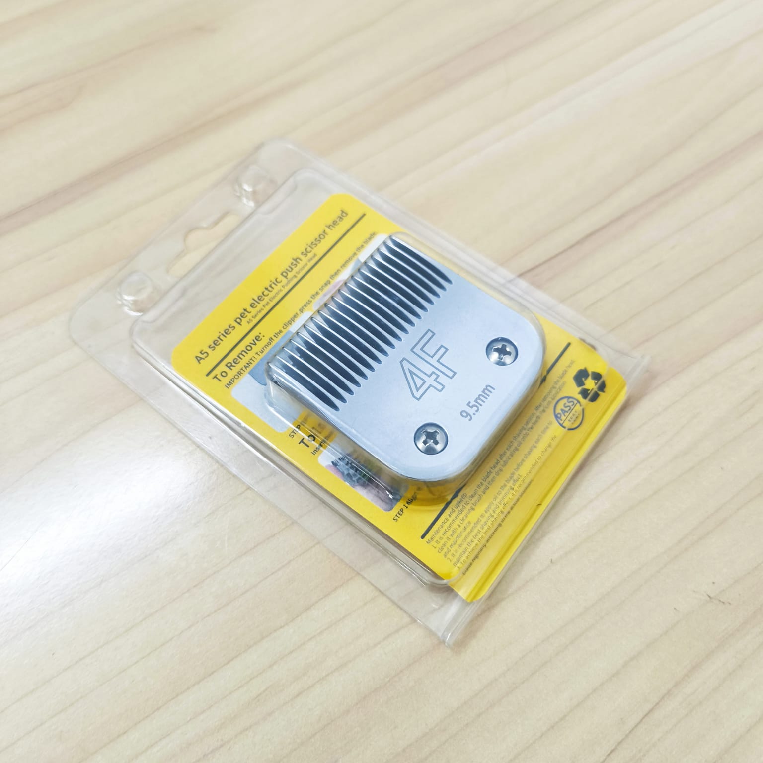 Gambar produk DALING Mata Pisau Cukur Hewan Pet Clipper Blade High Carbon Steel 9.5mm - A5