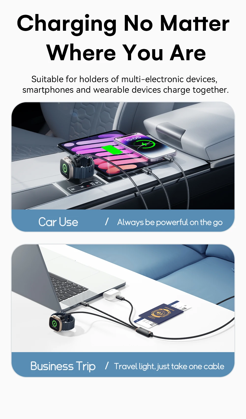 ESSAGER Kabel Charger 3in1 Magnetic Fast Charging 1.2M 480Mbps 100W - EXCSB-CY01-P Gambar produk ESSAGER Kabel Charger 3in1 Magnetic Fast Charging 1.2M 480Mbps 100W - EXCSB-CY01-P