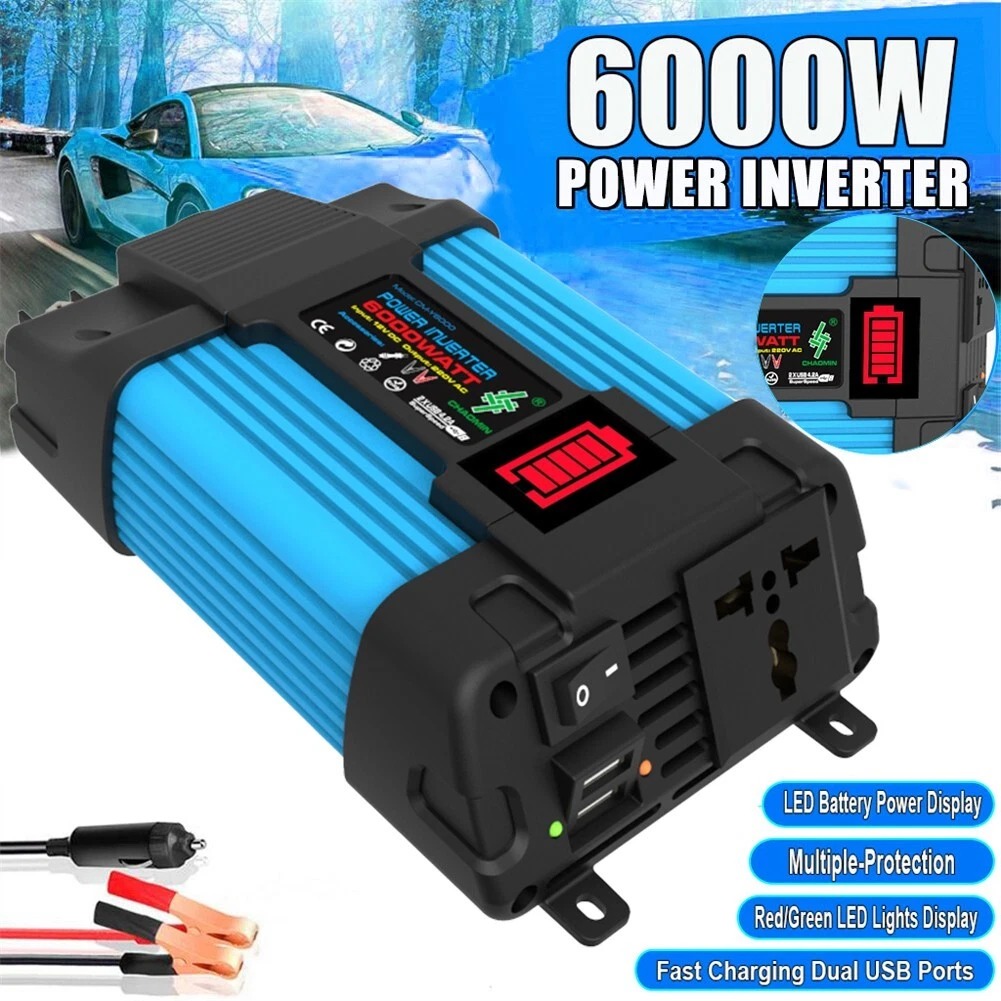 Taffware Power Inverter Mobil Modified Sine Wave 12V to AC 220V 6000W - NBR6000W Gambar produk Taffware Power Inverter Mobil Modified Sine Wave 12V to AC 220V 6000W - NBR6000W