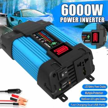 Taffware Power Inverter Mobil Modified Sine Wave 12V to AC 220V 6000W - NBR6000W