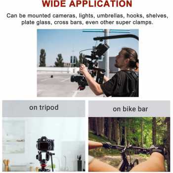 Gambar produk Z-One Magic Super Bar Clamp Clip Aksesoris Kamera DSLR 1/4 3/8 Inch - JT10002