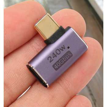 Gambar produk SHIWANA OTG USB Type C 4.0 Female to Male Adaptor 40Gbps 240W - SH-41