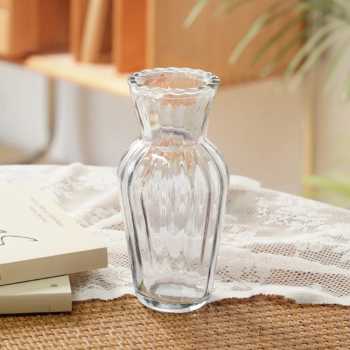 MOONBIFFY Vas Bunga Kaca Bening Nordic Bottle Vases Flower Pot - MBF-15