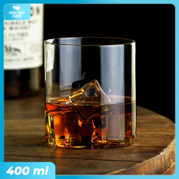 One Two Cups Gelas Whisky Cocktail Japanese Style Rock Glass 400ml - CV4