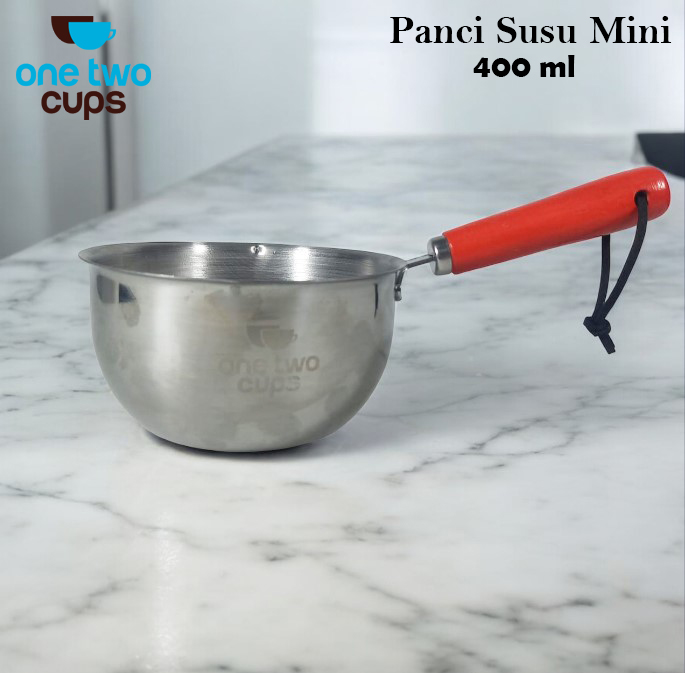 One Two Cups Panci Susu Mini Pan Stainless Steel 410 Dual Drainage 400ml - HK1 Gambar produk One Two Cups Panci Susu Mini Pan Stainless Steel 410 Dual Drainage 400ml - HK1
