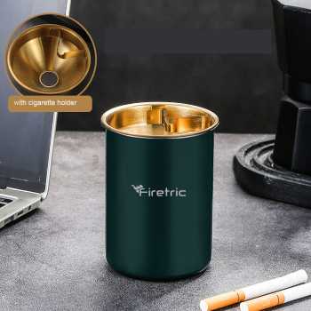 Firetric Asbak Rokok Stainless Steel Windproof Ashtray - HL7