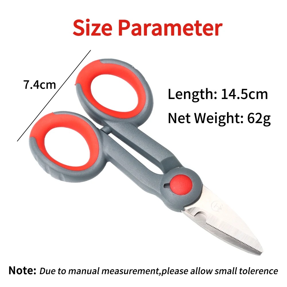 SAMOLLA Gunting Multifungsi Stainless Steel 420 Fishing Scissor - SM-42 Gambar produk SAMOLLA Gunting Multifungsi Stainless Steel 420 Fishing Scissor - SM-42