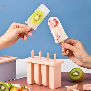 Gambar produk FUNDA Cetakan Es Krim 8 Grid Ice Cream Mold with Reusable Sticks - JS250