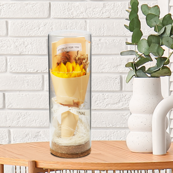 Gambar produk AINYROS Lampu Bunga Dekorasi LED Eternal Flower Dome Glass Cover Sunflower - AN2185