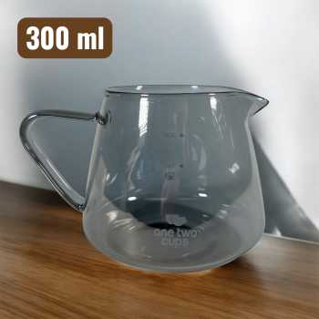 One Two Cups Teko Kopi Coffee Server V60 Borosilicate 1-2 Cup 300ml - WJ9