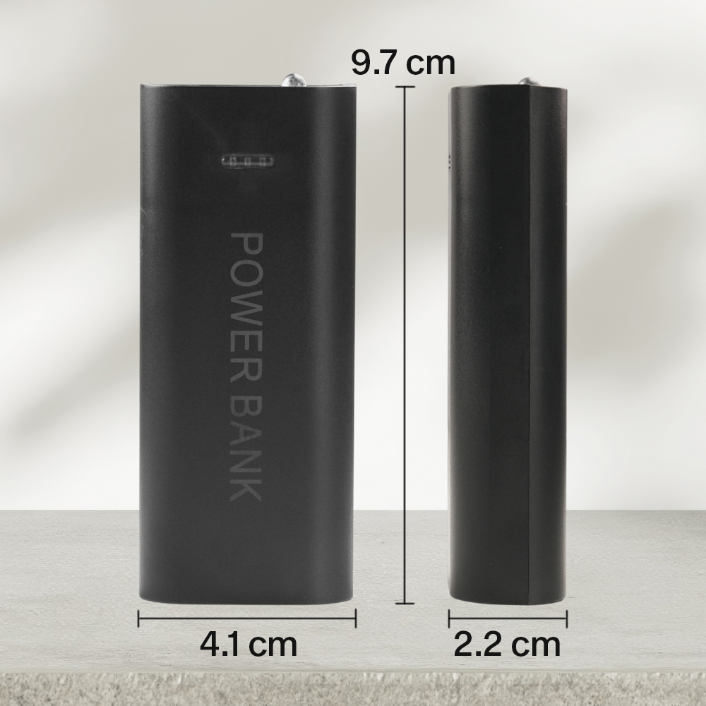 Gambar produk VARITIES Power Bank DIY Case Flashlight USB Port 2 PCS 18650 Flat Top - V600