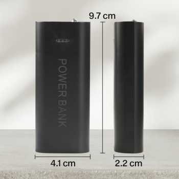 Gambar produk VARITIES Power Bank DIY Case Flashlight USB Port 2 PCS 18650 Flat Top - V600