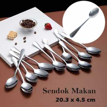 ROXY Sendok Makan Table Spoon Stainless Steel Comfortable Grip - 401SMT