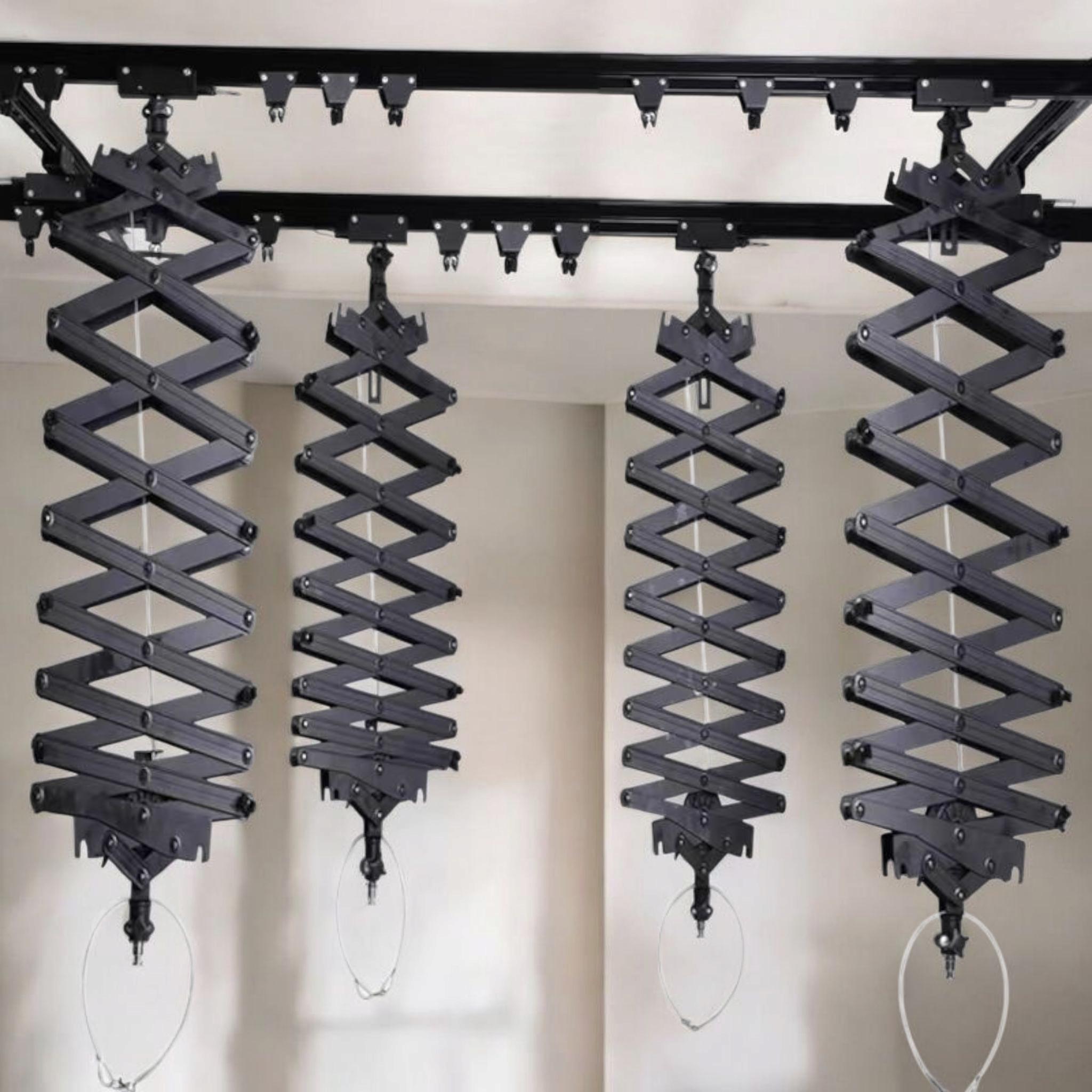 YIXI Rel Gantung Lampu Studio Fotografi Skytrack 4 Rel 4 Pantograf 3M - 443M Gambar produk YIXI Rel Gantung Lampu Studio Fotografi Skytrack 4 Rel 4 Pantograf 3M - 443M