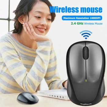 Logitech Mouse Wireless Comfortable Feel 2.4GHz 1000 DPI - M235
