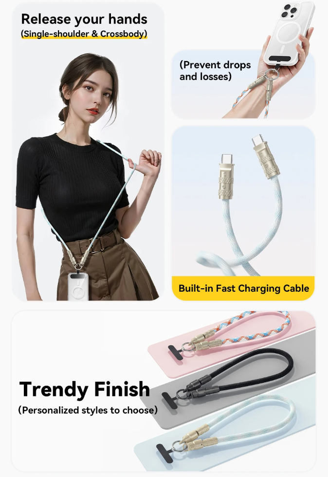 ESSAGER Kabel Data 2in1 USB Type C to Type C Fast Charging PD 60W - JCB01 Gambar produk ESSAGER Kabel Data 2in1 USB Type C to Type C Fast Charging PD 60W - JCB01