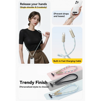 Gambar produk ESSAGER Kabel Data 2in1 USB Type C to Type C Fast Charging PD 60W - JCB01