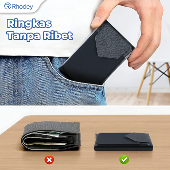 Gambar produk Rhodey Dompet Kartu Slim Slider Aluminium Anti RFID - G883