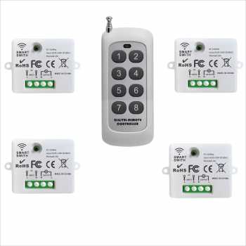 Gambar produk YULO Wireless Relay Switch Remote Control 433 MHz EV1527 220V 10A - YL-44