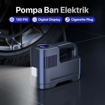 SUITU Pompa Ban Elektrik Portable Air Compressor DC 12V 150 PSI - S15