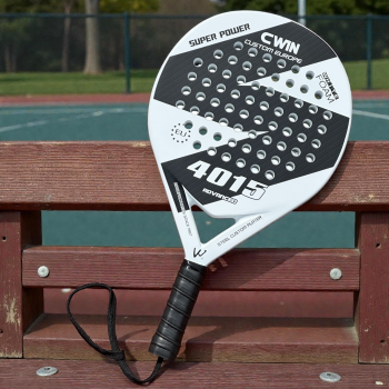 CWIN Raket Padel Round Carbon Glass Fiber 3.8cm Thickness 360g - 4015