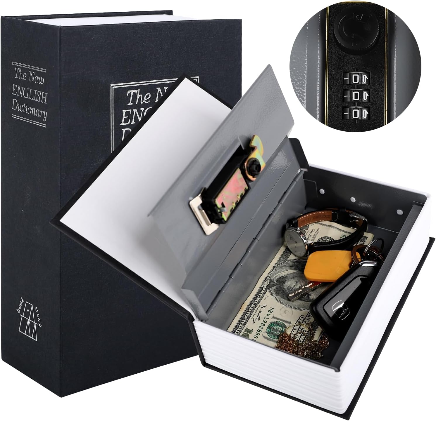 Gambar produk HOMESAFE Kotak Buku Kamus Hidden Safety Box Book Password Lock Size S - KBS-801M