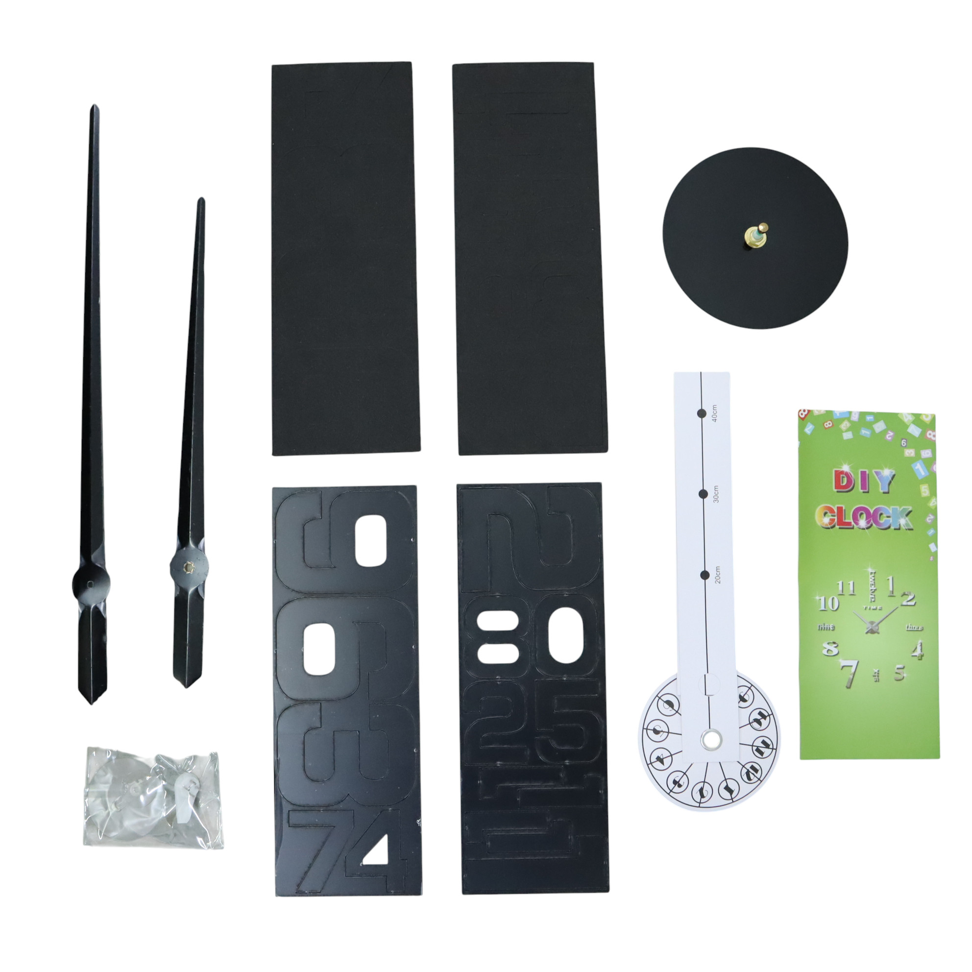 TaffHOME Jam Dinding Besar DIY Giant Wall Clock 90-100cm - DIY-102 Gambar produk TaffHOME Jam Dinding Besar DIY Giant Wall Clock 90-100cm - DIY-102