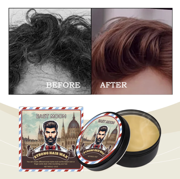 East Moon Pomade Rambut Oil Base Strong Hair Wax Styling Glossy 60g - SN-112 Gambar produk East Moon Pomade Rambut Oil Base Strong Hair Wax Styling Glossy 60g - SN-112