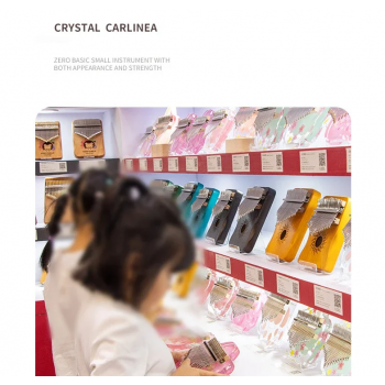 Gambar produk Miwayer Kalimba Thumb Piano Musical Toys 17 Note Sound Acrylic Bear - HRU-003