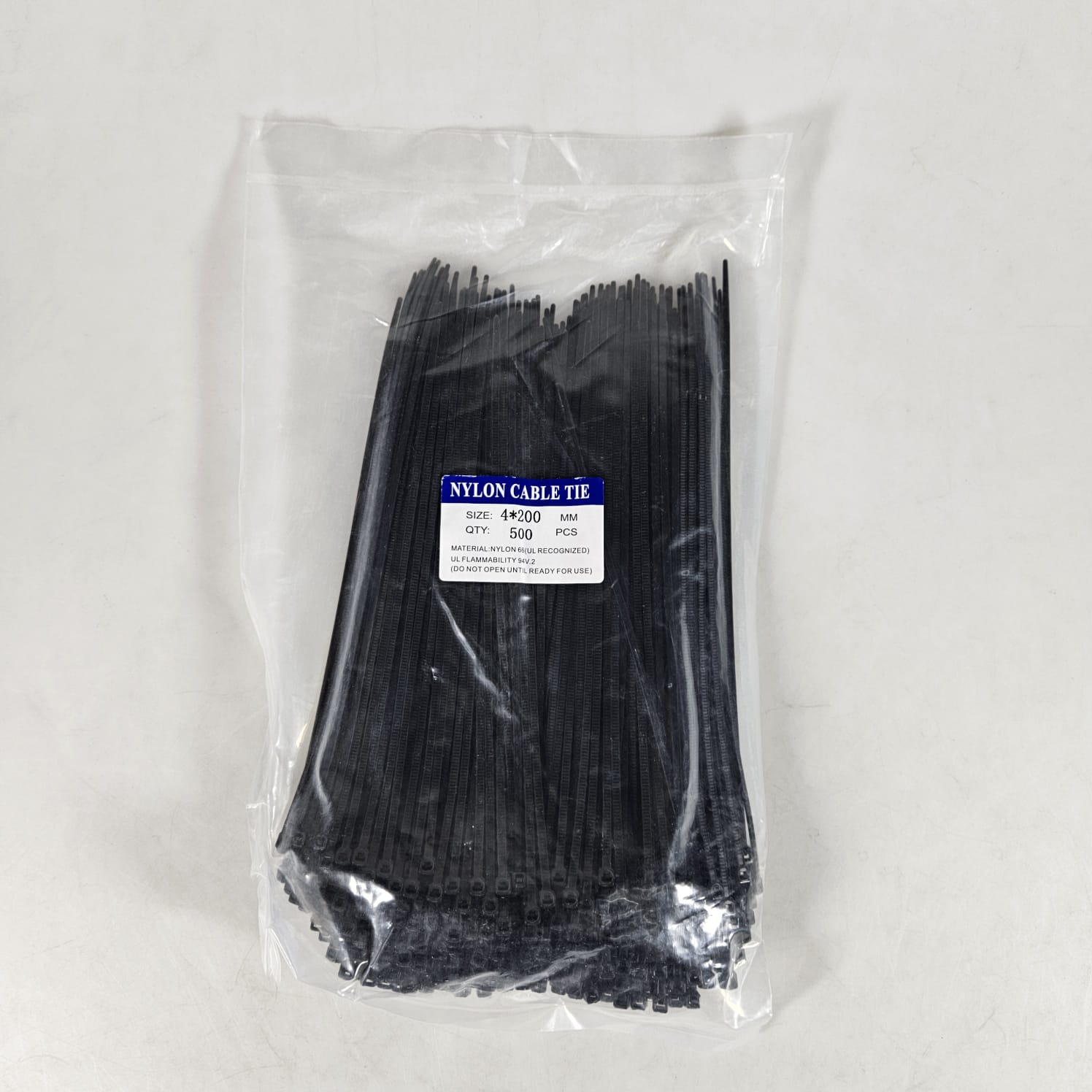 LWLYBH Kabel Ties Nilon Cable Organizer Heat Resistant 4x200mm 500 PCS - LW42 Gambar produk LWLYBH Kabel Ties Nilon Cable Organizer Heat Resistant 4x200mm 500 PCS - LW42