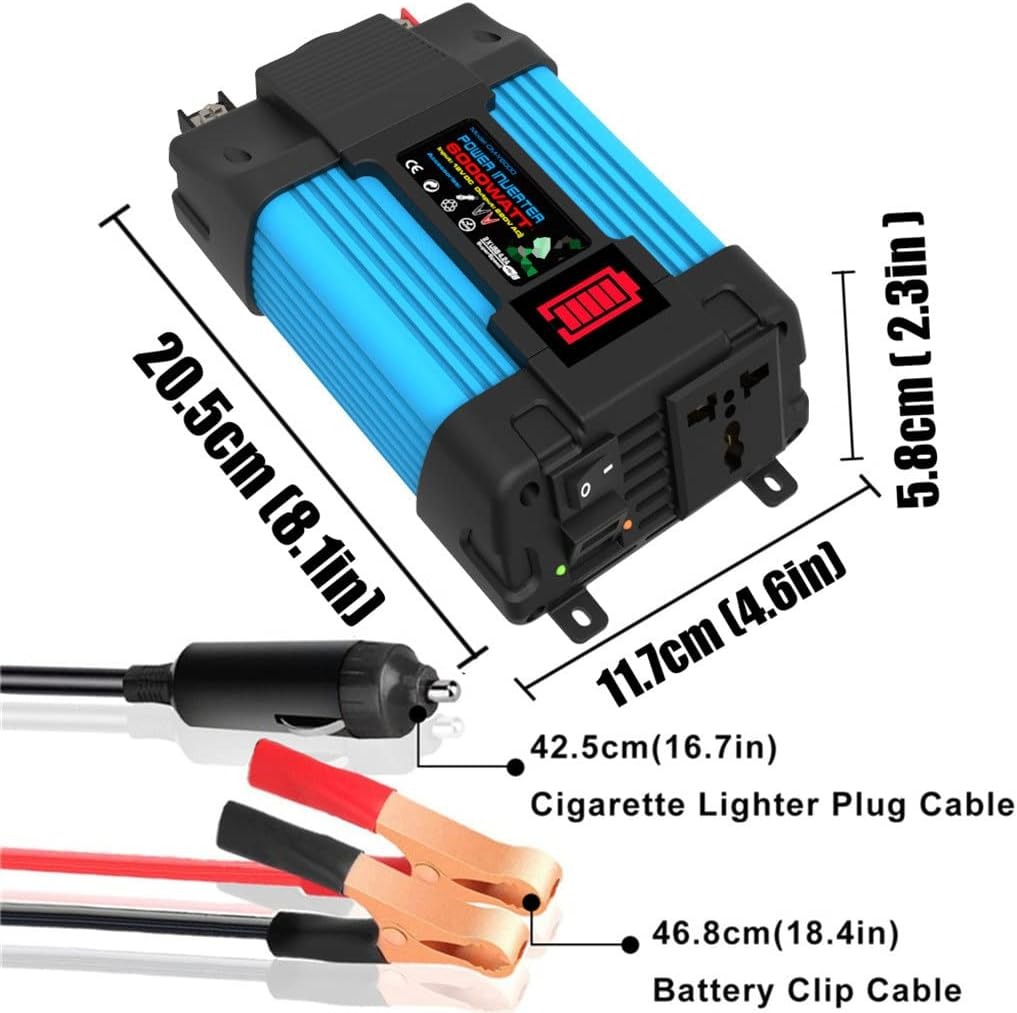 Taffware Power Inverter Mobil Modified Sine Wave 12V to AC 220V 6000W - NBR6000W Gambar produk Taffware Power Inverter Mobil Modified Sine Wave 12V to AC 220V 6000W - NBR6000W