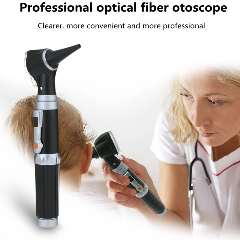 ENT Otoskop Alat Pemeriksa Telinga Otoscope Ear Scope with LED - HS-OT10G Gambar produk ENT Otoskop Alat Pemeriksa Telinga Otoscope Ear Scope with LED - HS-OT10G
