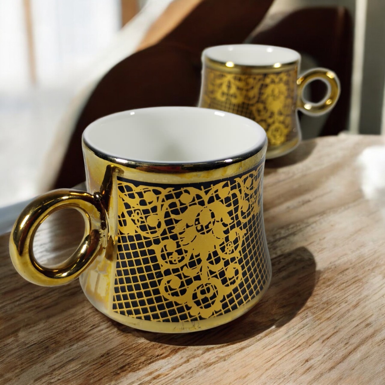 SF Set Cangkir Kopi Keramik 6in1 Turkish Style Tea Coffee Cup 100ml - SF11 Gambar produk SF Set Cangkir Kopi Keramik 6in1 Turkish Style Tea Coffee Cup 100ml - SF11