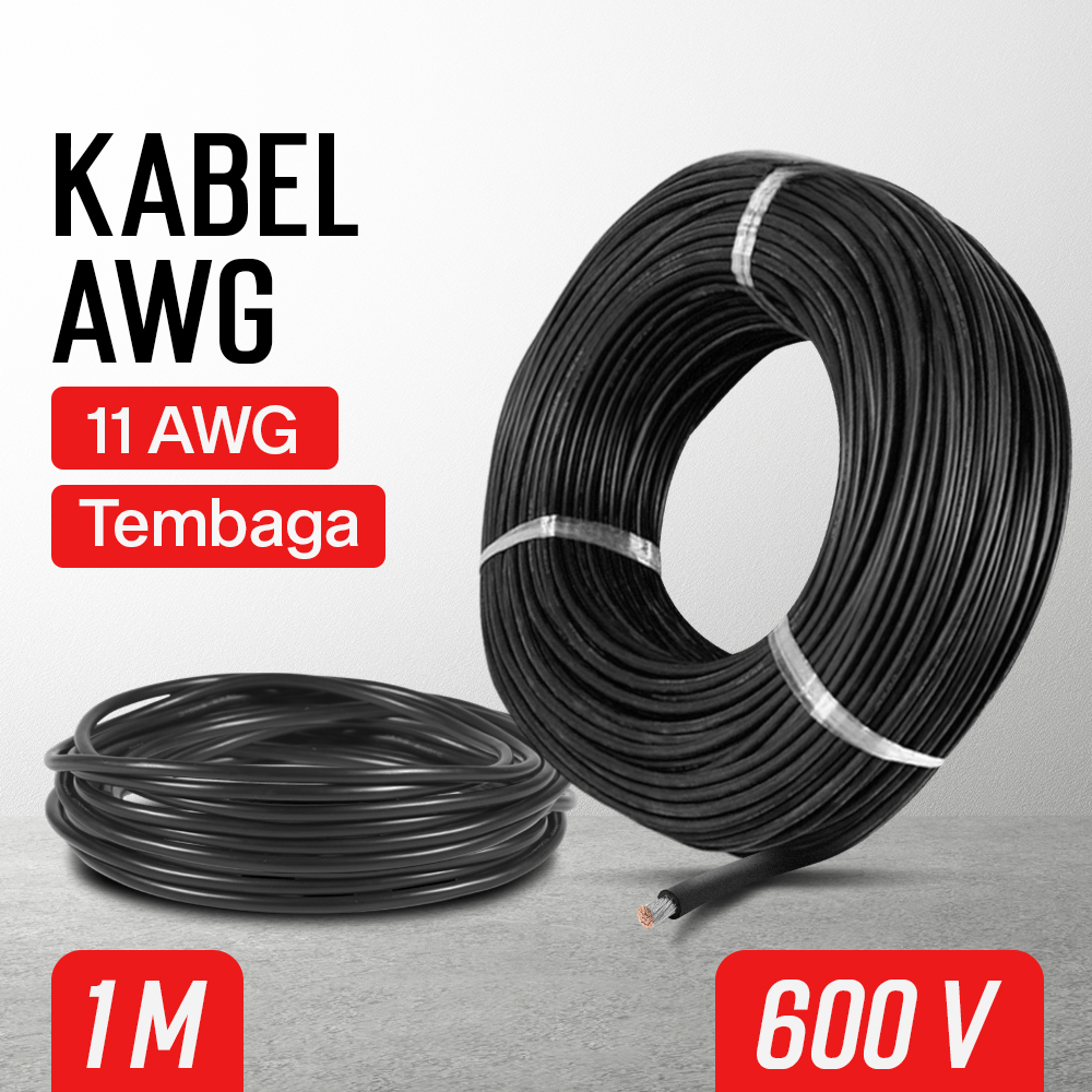 Gambar produk ALLWELL Kabel AWG Silicone Extra Soft Temperature Resistant Wire 1M 11 AWG - MU-5