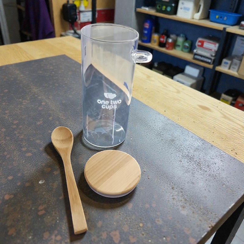 One Two Cups Toples Kaca Penyimpanan Makanan Storage with Bamboo Lid 450ml - FM-LD1 Gambar produk One Two Cups Toples Kaca Penyimpanan Makanan Storage with Bamboo Lid 450ml - FM-LD1