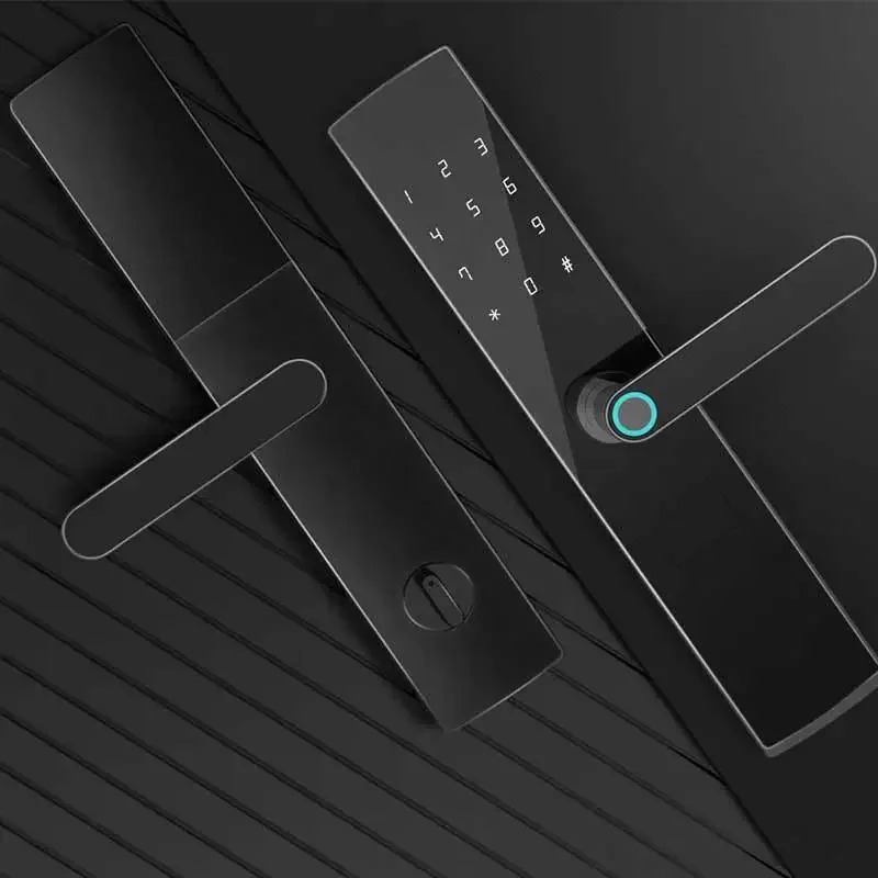 TaffHOME Smart Door Lock Fingerprint Password Card TTLock App - F15 Gambar produk TaffHOME Smart Door Lock Fingerprint Password Card TTLock App - F15
