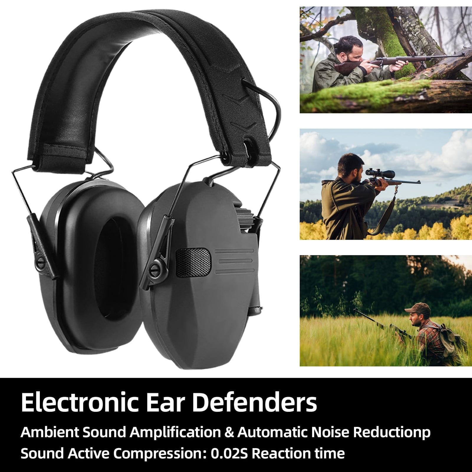 TANGLI Penutup Telinga Earmuff Electric Tactical Shooting Headphone - TG-22 Gambar produk TANGLI Penutup Telinga Earmuff Electric Tactical Shooting Headphone - TG-22