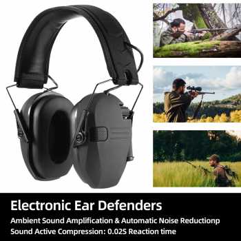 TANGLI Penutup Telinga Earmuff Electric Tactical Shooting Headphone - TG-22