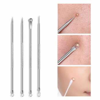 Biutte.co Face Care Skin Acne Pimple Needle Remover Kit 4PCS - AS1-B