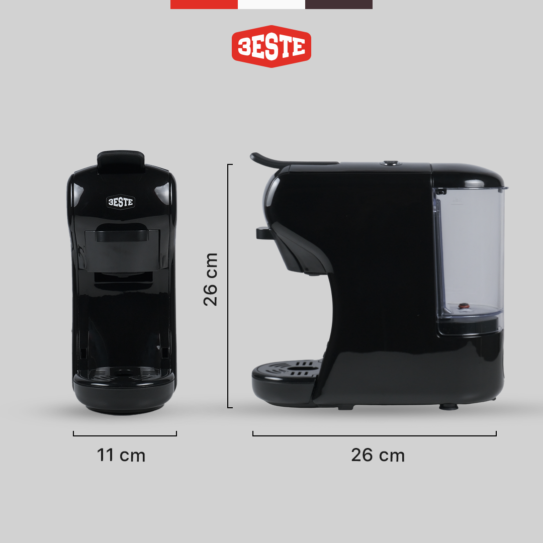 Trieste Mesin Kopi Espresso 3in1 Coffee Maker 19 Bar 1450W 600ml - ST-504 Gambar produk Trieste Mesin Kopi Espresso 3in1 Coffee Maker 19 Bar 1450W 600ml - ST-504