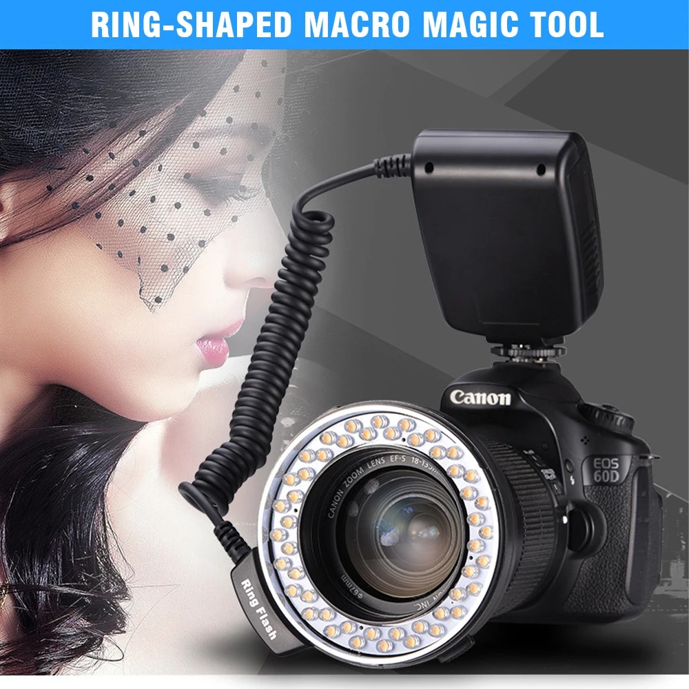 CAMOLO Macro Ring Flash LED 3in1 Color 1500-3000K for DSLR Camera - RF-550D Gambar produk CAMOLO Macro Ring Flash LED 3in1 Color 1500-3000K for DSLR Camera - RF-550D