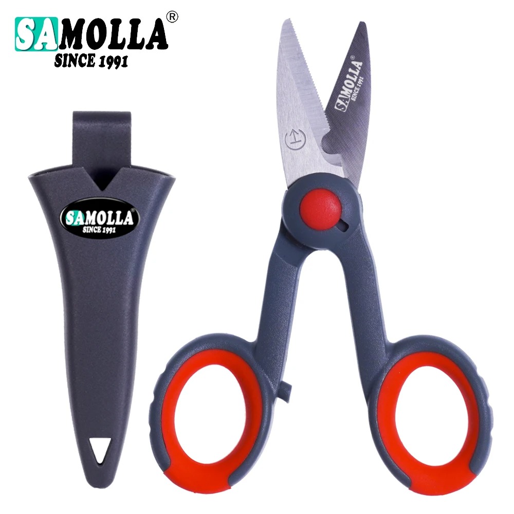 SAMOLLA Gunting Multifungsi Stainless Steel 420 Fishing Scissor - SM-42 Gambar produk SAMOLLA Gunting Multifungsi Stainless Steel 420 Fishing Scissor - SM-42