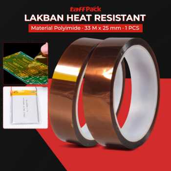 TaffPACK Lakban Heat Resistant Polyimide High Temperature Adhesive